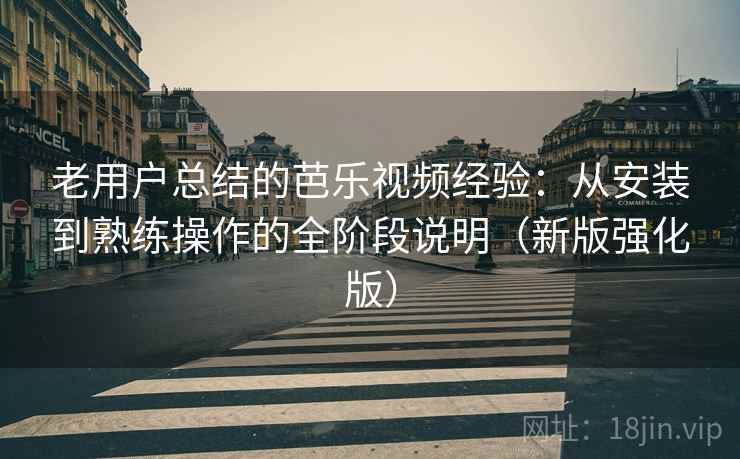 老用户总结的芭乐视频经验：从安装到熟练操作的全阶段说明（新版强化版）