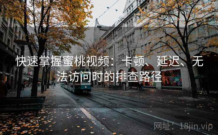 快速掌握蜜桃视频：卡顿、延迟、无法访问时的排查路径