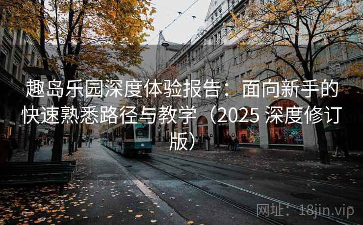 趣岛乐园深度体验报告：面向新手的快速熟悉路径与教学（2025 深度修订版）
