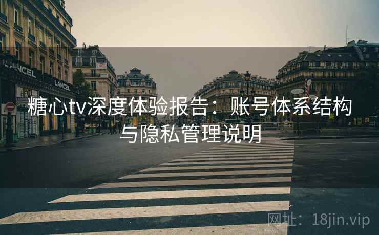 糖心tv深度体验报告：账号体系结构与隐私管理说明