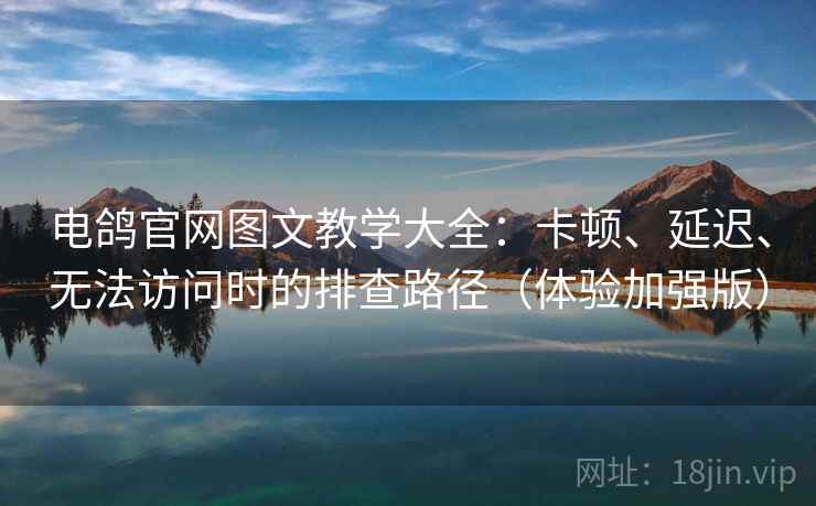 电鸽官网图文教学大全:卡顿、延迟、无法访问时的排查路径(体验加强版) 电鸽官网图文教学大全:卡顿、延迟、无法访问时的排查路径(体验加强版)