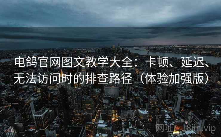 电鸽官网图文教学大全：卡顿、延迟、无法访问时的排查路径（体验加强版）
