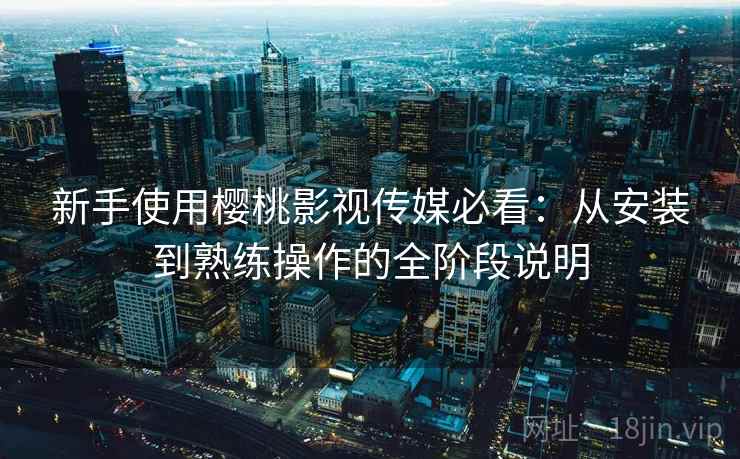 新手使用樱桃影视传媒必看：从安装到熟练操作的全阶段说明